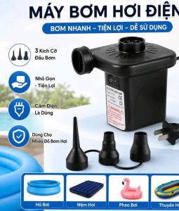 (Bán cực chậy) Bơm Điện 2 Chiều Mini Đa Năng Bơm Hút Nhanh Cho Bể Bơi Phao Ghế Hơi Nệm Hơi Công Suất Mạnh