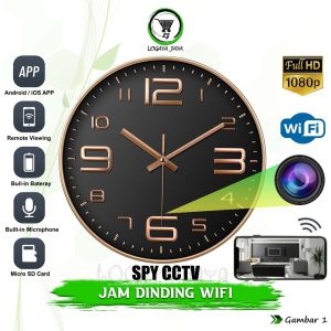 Jam Dinding Kamera Wallclock Perekam Vidio Audio Poto Kamera Cctv Mini Kecil Tersembunyi IP Camera CCTV Wifi Wireless Spy Jam Dinding Wall Clock Kamera Full HD 1080P Pengawas Pengintai Mata Mata Sistem Keamanan Rumah Security Cam
