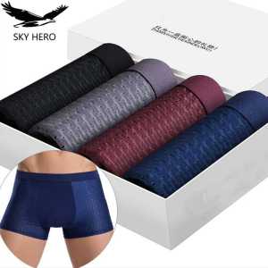 Celana Dalam Boxer Brief Pria 4 PCS Brief Man Underwear Kolor Sempak Dewasa Pendek Polos Import