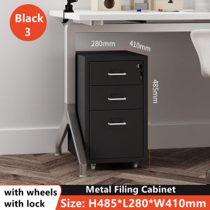 Metal Drawer With Lock 3/5/6 Layer Steel Cabinet Mobile Home Office File Cabinet Storage Cabinet
