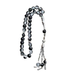 33 hạt Băng men nứt người Hồi giáo tràng hạt kinh Mân Côi Mặt treo tua rua misbaha cho thờ phượng hàng ngày và hoạt động Tôn Giáo