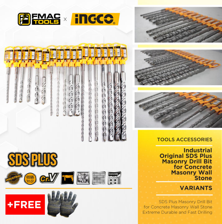 INGCO Industrial Original SDS Plus Masonry Drill Bit For Concrete ...