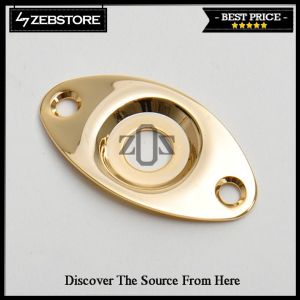 Jack Plate Oval Recessed Football Metal Gold