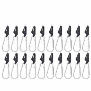 MUQZI 40Pcs Chống trượt Kẹp lều hình cá sấu Nhựa Mini Kẹp giữ mái che chống gió Khóa tay cầm Công suất lớn Kẹp bạt che nắng Cắm trại ngoài trời