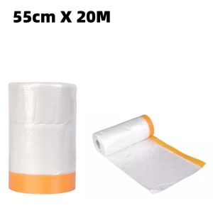 Multi-purpose Masking Film with Tape Furniture Dust Cover House Painting Protection Film Cover