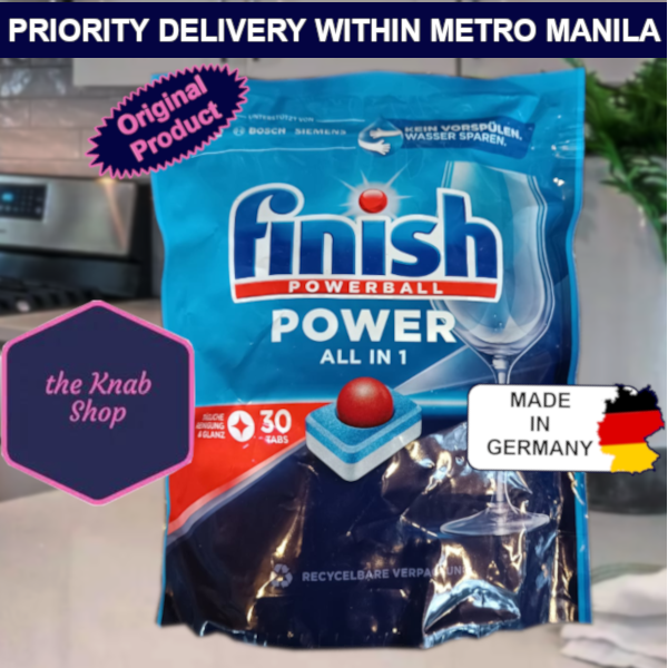 Finish Powerball all in 1 -30 tabs-Made in Germany!  Dishwashing machine tabs-
