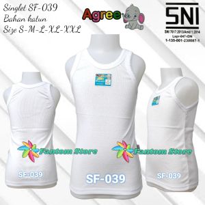 AGREE KIDS SF 039 - KAOS DALAM KAOS SINGLET ANAK CEWEK PEREMPUAN (UNTUK ANAK SD)