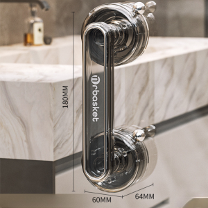 MLADEN มือจับประตู ประเภทถ้วยดูด ไม่มีรูพรุน สําหรับตู้เสื้อผ้า และตู้เย็น ราวจับนิรภัย