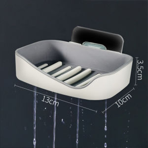 ที่วางสบู่ แบบติดผนัง กล่องใส่สบู่ ที่วางสบู่ 2ชั้น ถาดรองสบู่ ที่วางสบู่ก้อน กล่องใส่สบู่ก้อน ระบายน้ำ ไม่ต้องเจาะ รับน้ำหนักได้เยอะ