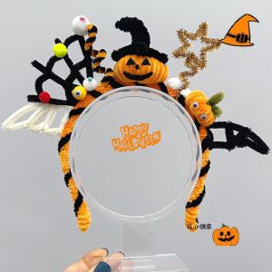 [Midnight store] Halloween twist headband handmade DIY full set of materials witch pumpkin photo kindergarten cute funny gift
