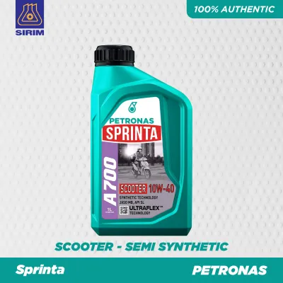 PETRONAS SPRINTA A700 Scooter 10W40 Semi Synthetic Engine Oil (1L) JASO MB