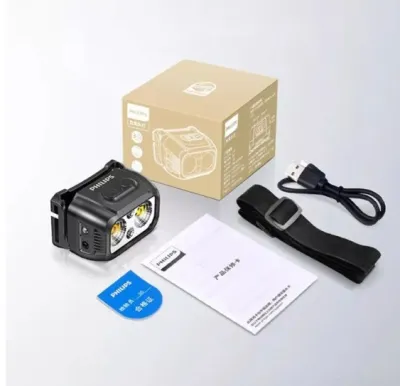 Philips SFL1341RH Senter Kepala Dengan Sensor Light Yellow-White Dual Beam Headlamp Tahan Air