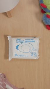 Khăn ướt xả được cho bé và trẻ em của Kandoo công thức dịu nhẹ và không mùi khăn lau ướt huấn luyện đi vệ sinh không gây dị ứng 50 cái gói 12
