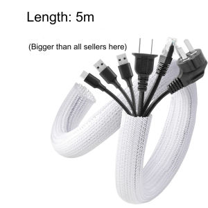 SG[Stock] PET Braided Cable Sleeve Wire Organizer & Protection Tube  Easy Install Flexible Cable Management
