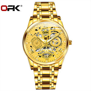 OPK Men For Watch Quartz Original New Fashion Luminous Business Watches Mens Casual Watch Waterproof Stainless Steel