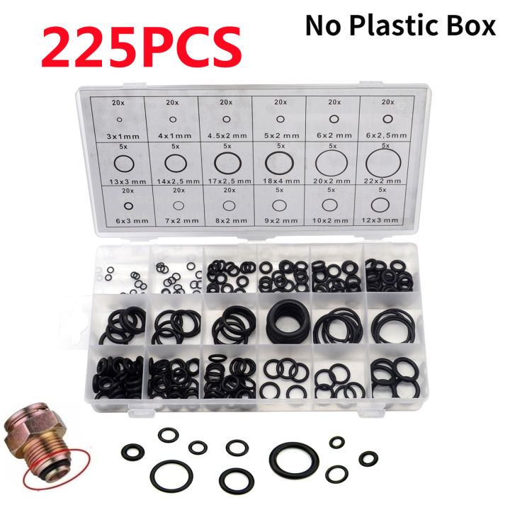 225 Chiếc Vòng Đệm Chữ O Cao Su Màu Đen Vòng Đệm Vòng Đệm Ống Nước Vòng ...