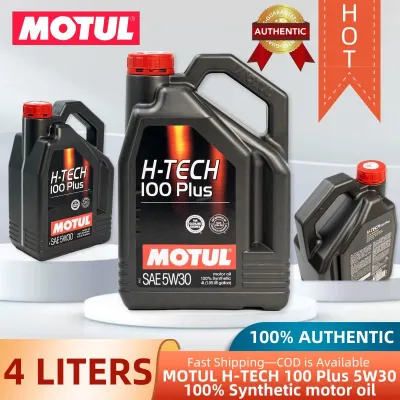 MOTUL H-TECH 100 Plus SAE 5W30 Synthetic Motor Oil 4 Liters