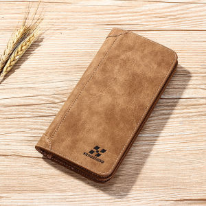 Hengsheng Long Mens Wallet Vintage Casual Brand Purse Korean Style Clutch Bag Large Capacity Frosted Card Holder European and American Style