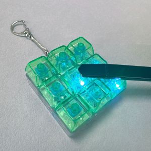 AOJU เงา Fidget Toy 1/3/9คีย์คีย์บอร์ด Led คีย์บอร์ดของเล่นพวงกุญแจคีย์บอร์ด Stress Relief Toy ของเล่น Diy Zanzancc