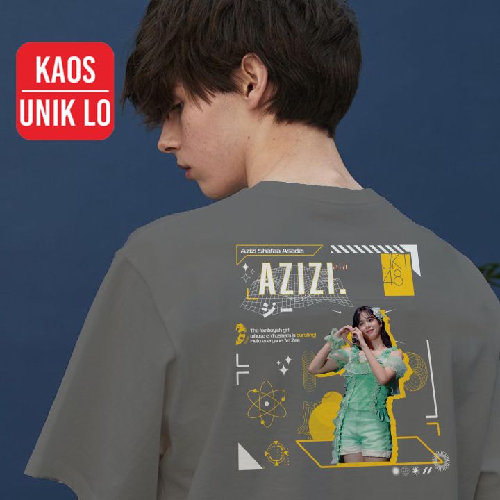 Uniklo - Kaos My Oshi AZIZI ZEE JKT48 Grafiti Baju T-Shirt Viral Combed ...