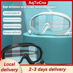 [COD] AqToCna Ship within 24 hours 2025 Large Frame Swimming Goggles For Kids High Quality Antifog Swim Glasses Waterproof HD Swim Eyewear Swim Equipment