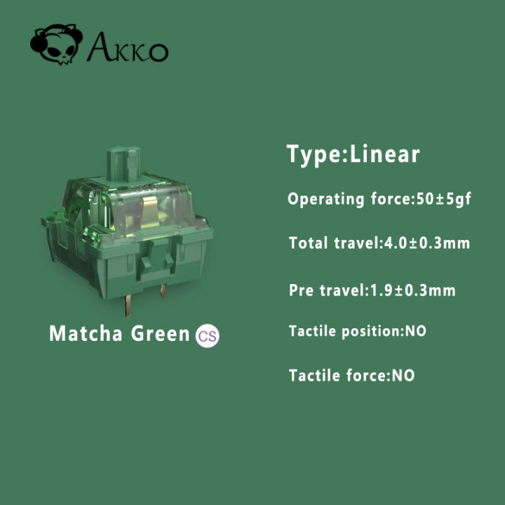 2021180PCS Original AKKO CS Switch For DIY Mechanical Keyboard 3Pin RGB