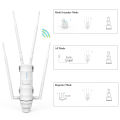 WAVLINK AC1200 High Power Outdoor Weatherproof WiFi Range Extender/Wireless Access Point/mesh agent with Passive POE, Dual Band 2.4GHz 300Mbps+5.8 GHz 867Mbps, 4x7dBi Detachable Omni Directional Antennas, Easy Mesh Technology Supported, No WiFi Dead Zones. 