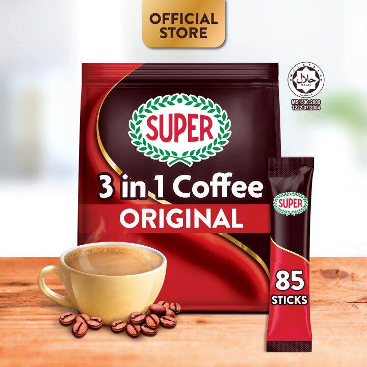 SUPER Original 3in1 Instant Coffee, 85 sachets | Lazada