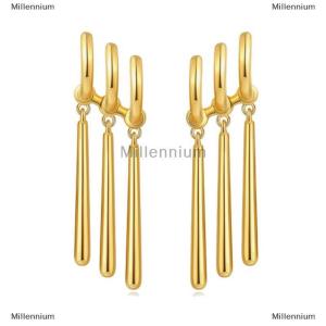 [COD] Millennium 1 cặp một mảnh Zoro Anime Bông tai phụ nữ người đàn ông cosplay Bông tai xuyên đồ trang sức thời trang giả ba bông tai dangle dài earing