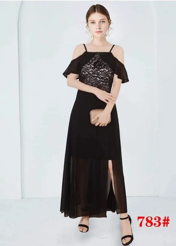 bakuna dress design High Quality Fashionable Formal Bangkok Maxi Lace Bakuna Dress Plus Size  Off Shoulder Maxi Dress Korean Style Fashion Long Dress Soft Cotton Thai  Made Maxi Dress - Lazada