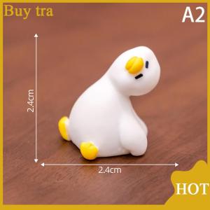 [Buytra] Miniatures Figurines Cute White Duck Animal Micro Landscape Ornaments For Home Desk Decoration Gardening Accessories