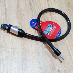 Dây Khóa Vòng Lõi Thép Bọc Nhưạ Chống Trộm Cho Xe Hai Bánh Chiều Dài 85cm Tiện Dụng