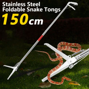Safe Grip Stainless Steel Snake Grip 1.5m Long Snake Grip Snake Grip Sword Snake Grip with Safety Lock Stainless Steel Material Snake Trap