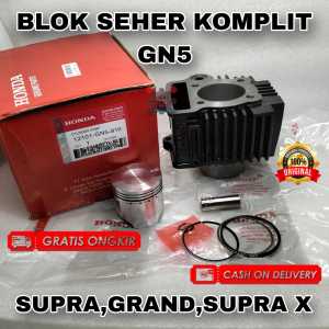 BLOK SEHER HONDA GN5 CYLINDER PISTON KIT BUAT MOTOR SUPRA | GRAND | SUPRA X ASLI ORIGINAL HONDA AHM