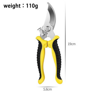 Pruning Shears Cutter High Carbon Stainless Steel Branches Cutter Heavy Duty Plant Flower Fruit Tree Branch Scissors