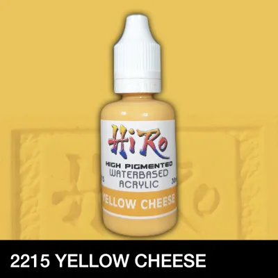 Yellow Colors by Hiro Paints | High-Pigmented Waterbased Acrylic Hobby Paint (30ml) | 2214 - 2221