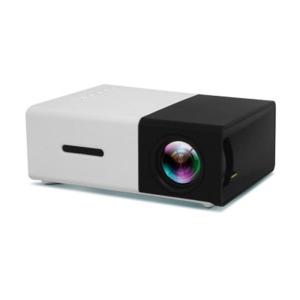 【FREE Gift】Mini Portable Projector 1080P Full HD Projector Home Theater 600 lumens Projectors Audio Media Player For Cellphone VGA/USB/SD/AV Input (YELLOW/WHITE)Portable Led Projector mini Wifi HD Multimedia Player