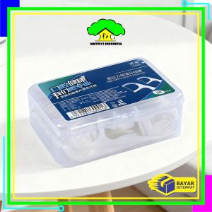 MI-C1460 Dental Floss Stick Benang Gigi Tusuk Pembersih Sela Gigi Praktis Higienis Toothpick