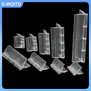 【E-WOITD】 10PCS Durable Clear Acrylic Folding Hinges Transparent Plexiglass Hinge 5 Sizes
