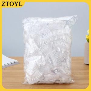 ZTOYL 100pcs Disposable Earmuff Stransparent Waterproof Earmuffs Hair Dye Perm Color Plastic Earmuffs