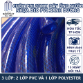 Cuộn Phi 25mm Dây Ống Nước Nhựa Dẻo PVC Xanh Dương Ống Dẫn Nước Tưới Cây Ống Nuoc Rửa Xe Đường Kính Trong 25 mm 3 lớp. 