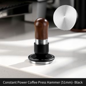 BINCOO Coffee Tamper Constant 30 Pounds Powder Press Hammer Espresso Powder Press Set Coffee Utensils 51/58MM