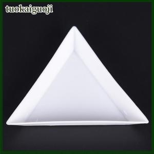 tuokaiguoji 10pcs equilateral แผ่นสามเหลี่ยมสำหรับเครื่องประดับลูกปัดเก็บพลาสติกสิ่งแวดล้อม