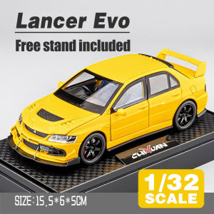 Mitsubishi Evo 9 Alloy Car Model Simulation JDM Racing Car Toy for Boys Childrens Play Car Collectible Decoration