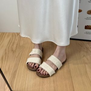 [Free Shipping] Bohemian-Style WomenS Sandals New Summer Collection Retro Woven Design Perfect For Vacations And Beach Outings Featuring A Wedge Heel And Thick Sole