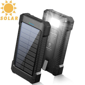 Solar Wireless Waterproof Led light strong Fast Charg Dual USB