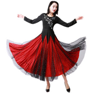 ใหม่ชุดเต้นรำสมัยใหม่สังคมเต้นรำการแข่งขันชุด Waltz Tango Swing Dance Dress Performance Dress