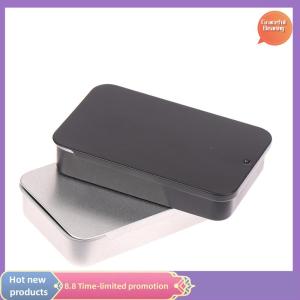 Graceful 80*50*15mm Mini Iron Box Slide Cover Storage Box Portable Tin Boxes Container