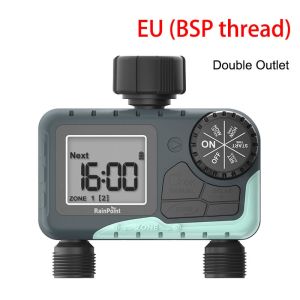 New Electronic Automatic Watering Two Outlet Digital display Water Timer Garden Irrigation Controller for Garden