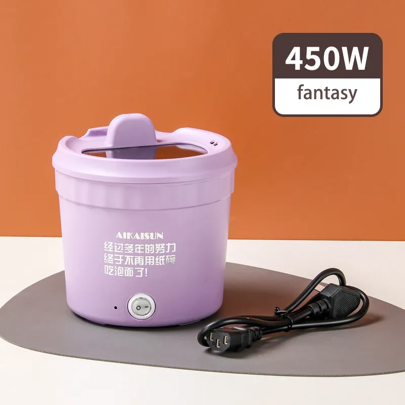 Mini electric instant noodle bowl for one person, portable dormitory instant noodle pot, small electric heated instant noodle bowl, electric heated instant noodle bowl, stew pot, cooking instant noodle bowl, small electric heated instant noodle bowl